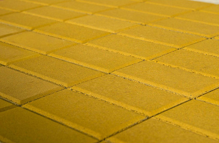 Тротуарная плитка Прямоугольник 200х100х40 жёлтый – 1