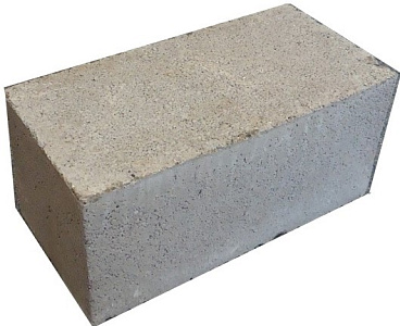 Блок пескобетонный стеновой Д 2280 полнотелый 390x190x188  – 1