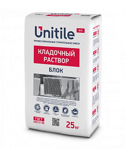 Кладочный раствор Блок Unitile 25 кг – 1