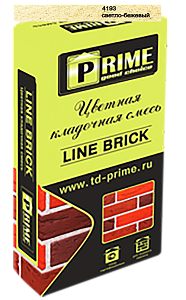 7193 Цветной кладочный раствор LineBrick "Klinker" PRIME светло-бежевый, 25 кг – 1