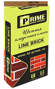 7453 Цветной кладочный раствор LineBrick "Klinker" PRIME светло-коричневый, 25 кг – 1