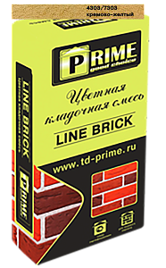 7303 Цветной кладочный раствор LineBrick "Klinker" PRIME кремово-желтый, 25 кг – 1