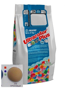 Затирка цементная Mapei Ultracolor Plus №259 орех 2 кг – 1