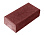 Тротуарная плитка Брусчатка 200х100х40 красный – 1