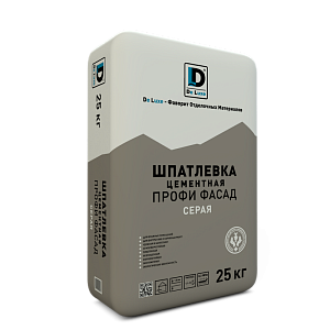 Шпаклевка цементная "ПРОФИ ФАСАД" DE LUXE серая 25 кг – 1