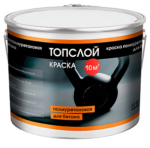 Краска полиуретановая для бетона Топслой Краска, 3 кг – 1