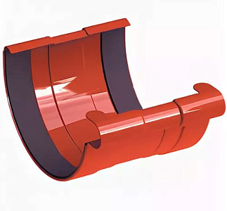 Соединитель желоба стальной D=124мм, GALECO – 1