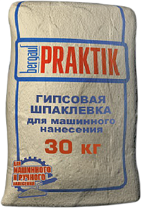 Шпатлёвка гипсовая Bergauf Praktik белая 30 кг – 1