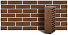 Кирпич облицовочный коричневый одинарный рустик М150 ЛСР – 2