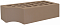 Кирпич облицовочный коричневый одинарный КФ-1 гладкий ЖКЗ – 1