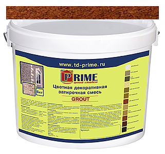 6506 Grout Цветная затирка зима PRIME, коричневый, 6 кг  – 1