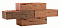 Кирпич облицовочный баварская кладка одинарный кора дуба с песком М-150 Браер – 14
