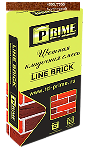 7506 Цветной кладочный раствор LineBrick "Klinker" зима PRIME коричневый, 25 кг – 1