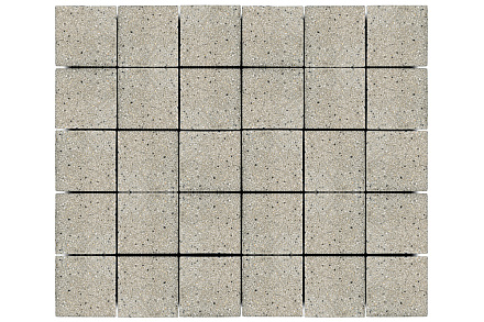 Тротуарная плитка Лувр 200х200х60 Гранит белый – 1