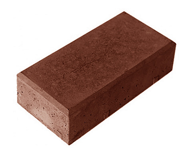 Тротуарная плитка Брусчатка 200х100х40 коричневый – 1