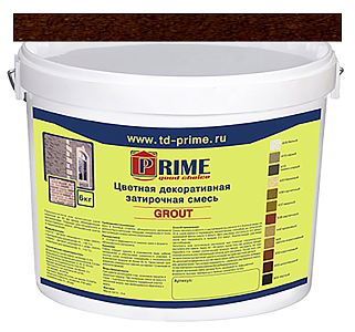 6556 Grout Цветная затирка зима PRIME, шоколадный, 6 кг  – 1