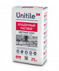 Цветной кладочный раствор Элит графит Unitile 25 кг – 1