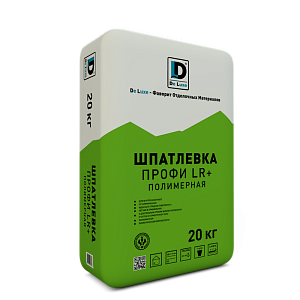 Шпаклевка полимерная "ПРОФИ LR+" DE LUXE супербелая 20 кг – 1