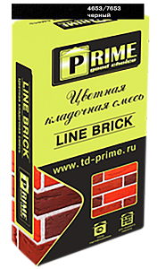7653 Цветной кладочный раствор LineBrick "Klinker" PRIME черный, 25 кг – 1