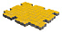Тротуарная плитка Волна 240х135х60 жёлтый – 3