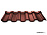 Металлочерепица Ruukki Adamante RR 29 red Pural Matt 0,5 мм – 1