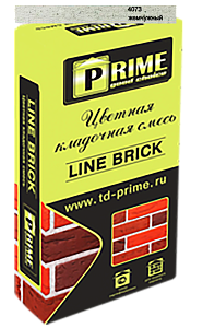 7076 Цветной кладочный раствор LineBrick "Klinker" зима PRIME жемчужный, 25 кг – 1