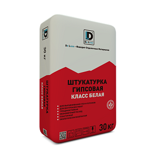 Штукатурка гипсовая  DE LUXE Класс РН белая 30 кг – 1