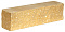 Кирпич гиперпрессованный брусок М-250 желтый рустированный угол  – 1