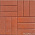 Тротуарная плитка 12 кирпичей 500х500х50 красный – 1