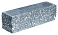 Кирпич гиперпрессованный брусок М-250 черный рустированный угол  – 1