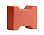 Тротуарная плитка Катушка 342 МЗ 200х165х80 Ярко-красный – 1