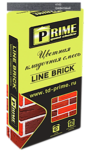 4146 Цветной кладочный раствор LineBrick "Wasser" зима PRIME графитовый, 25 кг – 1