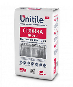 Стяжка профи высокопрочная FB-25 Unitile, 25 кг – 1