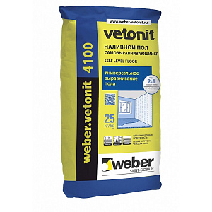 Наливной пол WEBER VETONIT 4100 25 кг – 1