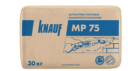 Штукатурка гипсовая Кнауф МП 75 белая 30 кг – 1