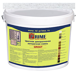 6053 Grout Цветная затирка PRIME, белая, 6 кг  – 1