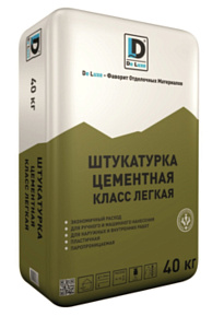 Штукатурка цементная DE LUXE Класс Легкая серый 40 кг – 1