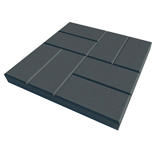 Тротуарная плитка 8 кирпичей 400х400х50 чёрный – 1