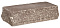 Кирпич гиперпрессованный одинарный М-250 коричневый рустированный угол  – 1